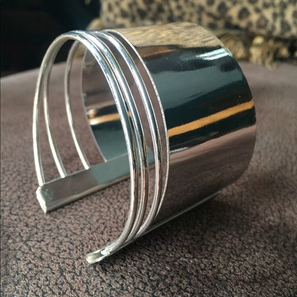 Silver cuff bracelet